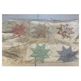 Hand Stitched 8-Point Star Pattern Quilt Top