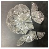 Cut Glass Dish (Damaged)