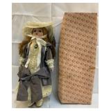 Schmidt Doll House 18" Porcelain & Cloth Doll