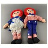 (2) Raggedy Ann & Andy Dolls