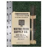 Wayne Feed PA  Rain Meter