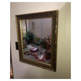 Gold Decorator Mirror (20" W x 22"T)