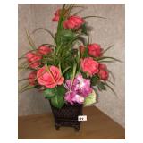 Metal Vase Center Piece Arrangement