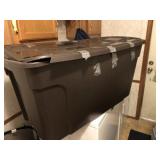 Oversize Storage Tote & Lid (Damaged ~ Usable)