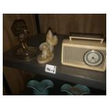 Vintage Radio ~ Brass & Onyx Decor (3 Pcs)