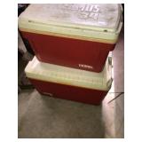 (2) Thermos 34 Qt Cooler Ice Chests