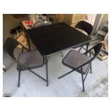 Folding Table & Chair Set (Nice ~ Padded Chairs)