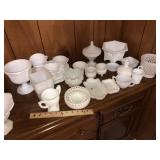 Vintage Milk Glass in Group