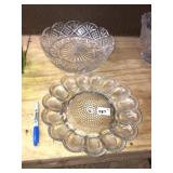 Egg Plate & Centerpiece  Bowl