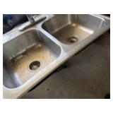 Sterling  Stainless Double Sink & Faucet