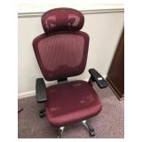 Maroon Computer Arm Chair (See below)