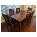 Cherry Dining Table W/ 6 Chairs (See below)