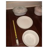 (3) White Corning Ware Casserole Dishes