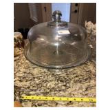 Glass Cake Stand W/ Domed Lid