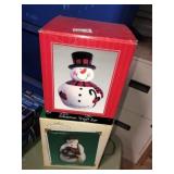 (2) Snowman Cookie ~ Snack Jars