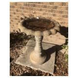 Concrete Bird Bath & Pedestal