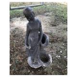 Concrete Lady Statue (25" Tall)