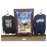 NY Giants Super Bowl Poster & 2 Shirts (No Ship)