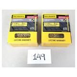 2 New DeckMate 5lb Boxes 1-1/4" Coated Screws