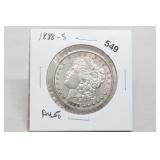 1888-s AU Morgan Silver Dollar