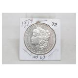 1878CC MS63 Morgan Silver Dollar