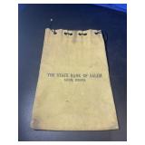 Vintage Salem State Bank Bag - Salem, Indiana