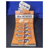 NOS Full New Wonder Razor Blades Display