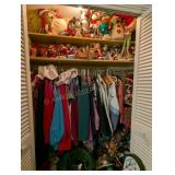 Assorted Christmas Decor Items & Clothes