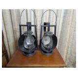 Two Vintage DIETZ Acme Inspector Railroad Lanterns