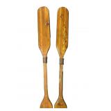 Canoe Boat Wood Paddles Wall Decor