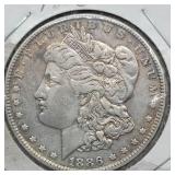 1886 MORGAN SILVER DOLLAR