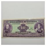 1995 VENEZUELA 10 DIEZ BOLVIVARES