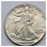 1941 WALKING LIBERTY HALF DOLLAR AU