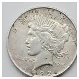 1922 PEACE SILVER DOLLAR