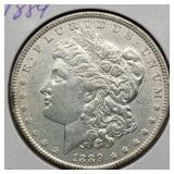 1889 MORGAN SILVER DOLLAR