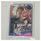 1987 RONNIE LIPPETT AUTOGRAPHED CARD