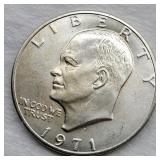 1971 S IKE SILVER DOLLAR