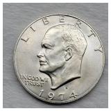 1974 S IKE 40% SILVER DOLLAR