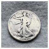 1918 S Walking Liberty Half Dollar