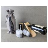 Wine Drinkers Collection w/ Bottle Holder, Bottle