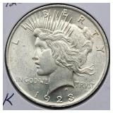 1923 PEACE SILVER DOLLAR