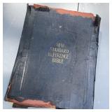 Antique Bible Shows Wear & Damage