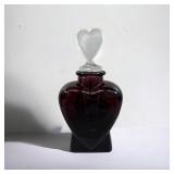 Amethyst Heart Shaped Perfume Bottle