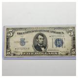 1934 $5 STAR SILVER CERTIFICATE NOTE