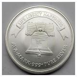 LIBERTY 1 0Z .999 FINE SILVER ROUND