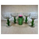 Cactus Margarita Glasses