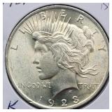 1923 PEACE SILVER DOLLAR