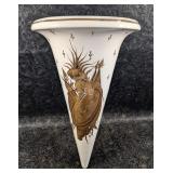 Charleton Hand Decorated Gilt White Large Cone