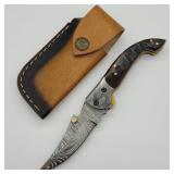 DAMASCUS STEEL FOLDING KNIFE