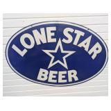 Metal Lone Star Beer Sign